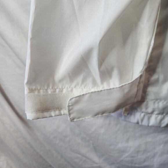 Columbia Men’s 3XL White Packable Rain Jacket Hidden Hood Adjustable Waist - Picture 4 of 11